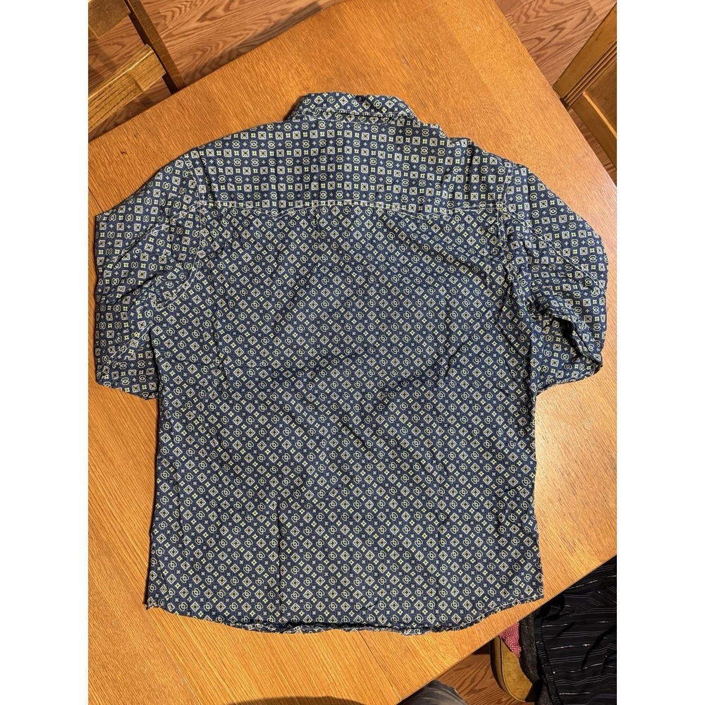 Cinch Western Shirt XL Modern Fit Snap Button Geometric Cowboy Rodeo - Picture 5 of 7